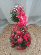 CHOINKA SZTUCZNA MAŁA Z OZDOBAMI ozdoba świąteczna NA BIURKO stół 45 cm