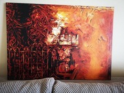 Obraz olejny "Gotycka Katedra" 