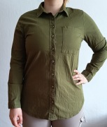 Koszula damska Poplin, oliwkowa (khaki), rozmiar M