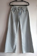 H&M Wide High Jeans S Jasnoniebieski 