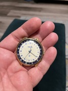 ZEGAREK Męski RAKIETA PAKETA Tarcza 24h Złocony Mechaniczny