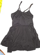 Haleczka Koszulka Sukienka ero S Czarna na ramiączka 