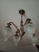 Stylowa mosiężna lampa wisząca