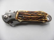 Nóż dobrej firmy z blokadą. Poroże.