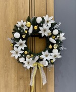 Świąteczny, zimowy wianek na drzwi 54 cm