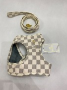 Szelki dla psa w kratkę 