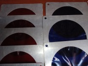 Folia filtr ramka do lamp scenicznych PAR 64 10szt