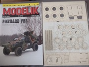 Model kartonowy Modelik Panhard i lasery 