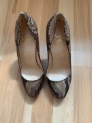 Christian Louboutin oryginalne buty ze skóry węża