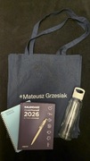 Kalendarz 2026 CreateYourself by Mateusz Grzesiak + torba + butelka + notes