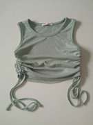 Romwe zielona koszulka damska crop top r XS