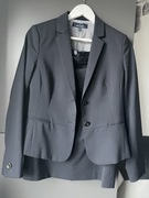 Garnitur damski marynarka i spódnica 38/40 granat