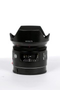 Minolta AF 24mm f/2.8 – czyste szkła, komplet dekielków Sony A