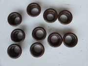 Tuleje wentylacyjne drzwi 40mm jasny braz 5 szt.