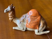 Antyczna solniczka/pieprzniczka ceramiczna w kształcie wielbłąda