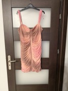Sukienka damska nowa Zara rozmiar XXL różowo-beżowa