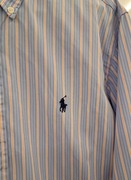 Ralph Lauren Koszula Custom Fit – Niebieska w pomarańczowe prążki L/XL