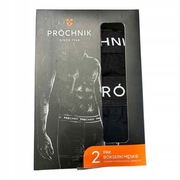 PRÓCHNIK BOKSERKI MĘSKIE BAWEŁNIANE CZARNY NIEBIESKI 2 PAK XL