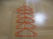 wieszaki dziecięce pomarańczowe 6 sztuk