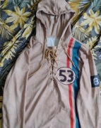 Bluza z kapturem w stylu motocyklowym retro Vintage lata 70-te rozmiar 3xl 