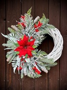 Wianek stroik Boże Narodzenie ozdoba świąteczna na drzwi 50cm Kurier Gratis