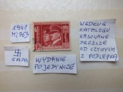 znaczki Mi 763 Niemcy 1941r. HITLER Swastyka Gapa MUSSOLINI Rzesza Reich