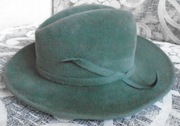 Kapelusz damski, zielony, rozmiar 56