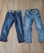 Jeansy chłopięce 2 sztuki cool Club 128/134 jak nowe