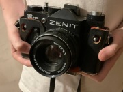 Aparat Zenit 12XP z obiektywem Helios-44M-4 58mm f/2. 