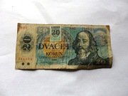 Dvacet korun ceskoslovenskich 1988r