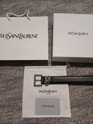 Pasek YSL Skórzany Czarny 95cm
