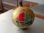 3 stare bombki choinkowe z mikołajem lata 70-te