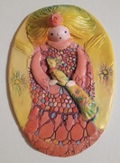 "Aniołek" Ceramika Hand Made wys. 22 cm 