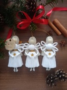 Aniołki Makrama-Ozdoby Świąteczne