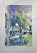 "Nokturn 2254" - rysunek wykonany kredkami, format 21x14,7cm