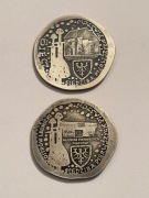 Szlak Piastowski. Zestaw 2 monet . Fi 38 mm. Gyges