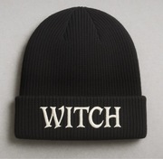 Czapka beanie z haftem “WITCH” – czarna