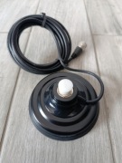 PODSTAWA MAGNETYCZNA DO ANTEN CB 11.5cm  + GUMA + kabel 3,9m