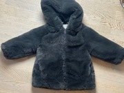 Kurtka futerko ciemny grafit Zara Kids 110 cm 5 lat