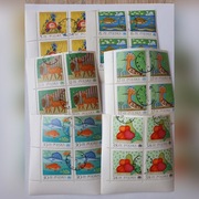 (362) fi 2702-07 kasowane czwórki z marginesem