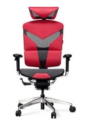 Fotel Diablo Chairs V-Dynamic Normal Size Tkanina Karmazyn