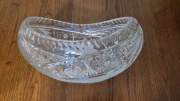 Kryształowa misa łódka PRL 25cm 