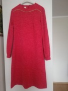 Elegancka wieczorowa sukienka czerwona roz M 