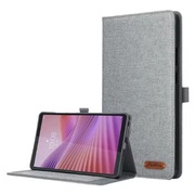 Etui na tablet Lenovo Tab One 8.7 szare z miękkiej tkaniny f.podstawki