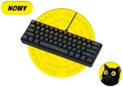 APAYADO K61 Klawiatura Mechaniczna Przewodowa Mini 60% RGB [Czarny]