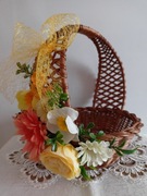 Koszyk dekoracja stroik Wielkanoc 
