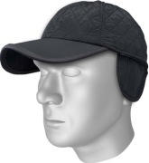 Czapka Stalco PIQUE S-42057 Zimowa Ocieplana z Nausznikami Czarna