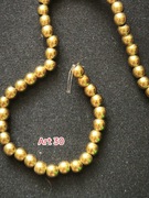 Złote koraliki Art 30 rozmiar 4mm, ilość koralików 30szt