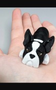 Brelok Boston terrier wydruk 3d do kluczy