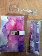 Zestaw notes + dodatki (piórnik, zakładka, bransoletka)